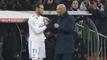 Zidane dio minutos el martes a Bale, pero le reservar&aacute; en Bilbao para evitar una reca&iacute;da.