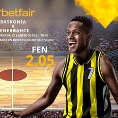 Saski Baskonia vs. Fenerbahçe: horario, TV, estadísticas, clasificación y pronósticos