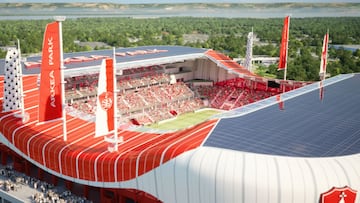 El Arkéa Park, el nuevo y vanguardista estadio que planea el Brest para 2028.