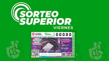 Sorteo Superior 2783: resultados y números premiados | 20 de octubre 2023