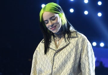 Así lució la favorita de la noche durante la velada en el Staples Center.