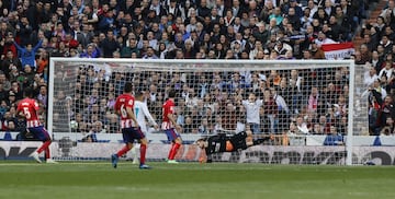 8 de abril de 2018. Partido de LaLiga entre el Real Madrid y el Atlético de Madrid en el Bernabéu (1-1). Cristiano Ronaldo marcó el 1-0.