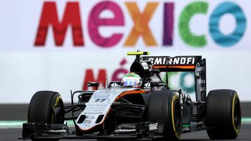 Checo Pérez y Esteban Gutiérrez sufren en las prácticas del GP de México