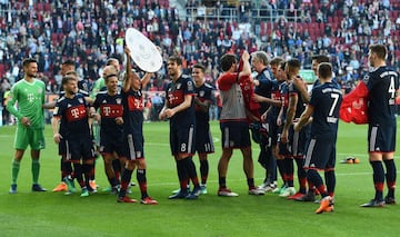 Baile, gritos y alegría: Así celebró el Bayern Múnich