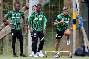 Imágenes del entrenamiento de Atlético Nacional de cara al partido frente a Junior de Barranquilla por los cuartos de final de la Copa BetPlay.