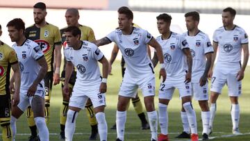 Futbol, Coquimbo Unido vs Colo Colo.
 Decimocuarta fecha, campeonato Nacional 2020.
 Los jugadores de Colo Colo son fotografiados durante el partido de primera division contra Coquimbo Unido disputado en el estadio Francisco Sanchez Rumoroso de Coquimbo, Chile.
 09/10/2020
 Andres Pina/Photosport
 
 Football, Coquimbo Unido vs Colo Colo.
 14th date, 2020 National Championship 2020.
 Colo Colo&#039;s players are pictured during the first division match against Coquimbo Unido held at the Francisco Sanchez Rumoroso stadium in Coquimbo, Chile.
 09/10/2020
 Andres Pina/Photosport