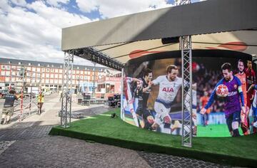 Plaza Mayor in preparation for the 2019 Champions League final