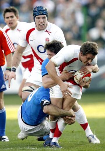 10/02/08. Torneo VI Naciones. Italia-Inglaterra. Jonny Wilkinson rebasa la cifra de 1000 puntos con su selecci¨®n.