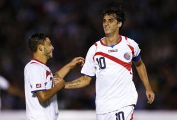 Uruguay y Costa Rica se enfrentaron esta noche en Montevideo, en un duelo que terminó igualado 3-3.