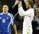 Beckham supera a Moore e Inglaterra golea a Eslovaquia