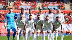 El once titular del Madrid ante el Mallorca.