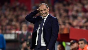 Allegri, ante el Sevilla.