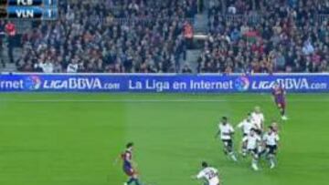 Iniesta hizo el 1-1 en posible fuera de juego