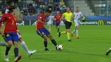 0-5. Marco Asensio marcó el quinto gol.