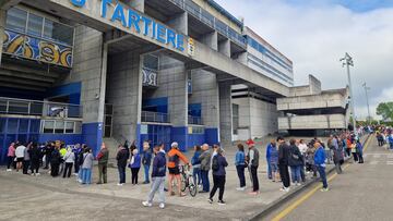 Ilusión en el oviedismo con el play-off: largas colas para conseguir las entradas