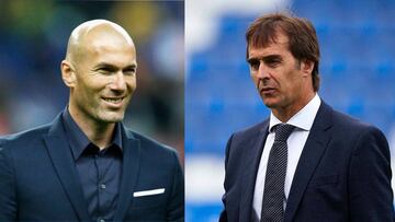 Zidane y Lopetegui.
