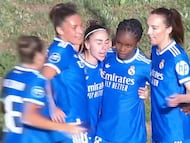 Así fue el gol de la colombiana con el que su equipo se logró imponer 0-2 en el derbi al Real Madrid CF.