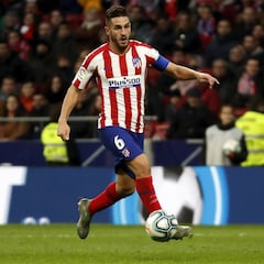 Koke, el medio más asistente