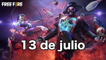 Códigos Free Fire de hoy 13 de julio de 2021; todas las recompensas gratis