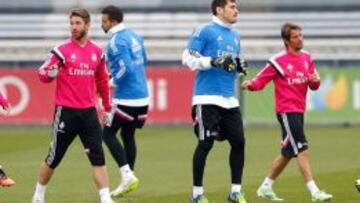 El Madrid trabajó ayer y hoy viaja a Rabat.