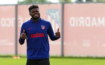 El primer entrenamiento del Atleti tras el parón