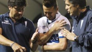 Roberto Gutiérrez se lesionó en el duelo de ida ante Audax Italiano.