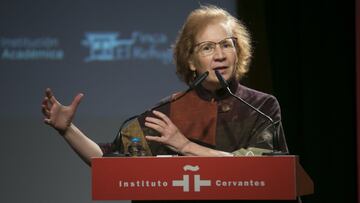 Margarita del Val during VI Concha Garc&iacute;a Campoy Scientific Journalism Awards in Madrid Monday 18 January 2021