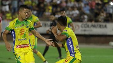 Huila celebrando una anotación