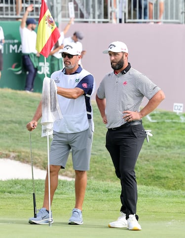 Jon Rahm durante la jornada de hoy. 