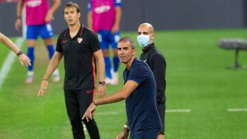 Garitano y Lopetegui en el duelo ante el Sevilla.