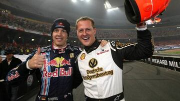 Vettel con Schumacher.