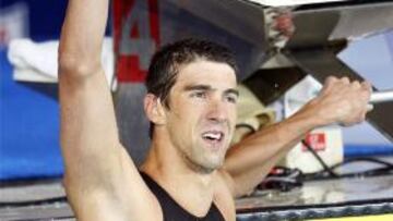 <b>Alegría</b>. Phelps paró el crono en 50,22 durante los Nacionales de clasificación estadounidenses para el Mundial de Roma de finales de julio.