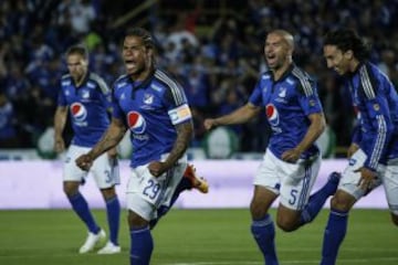 Millos sonríe luego de la victoria 3-1 ante el DIM