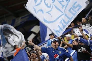 La hinchada de Millonarios respondió. El equipo bogotano se encuentra en el puesto  número 2 con 10 mil abonados 