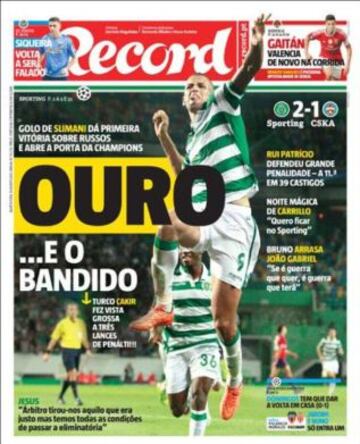 Portadas de la prensa deportiva