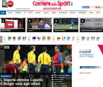 Portadas de la prensa extranjera