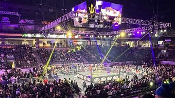Así lució la Mullet Arena en la función de Lucha Libre Triple A en Tempe, Arizona.
