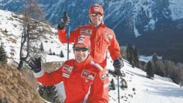 <b>NUEVOS AMIGOS</b>. Checa y Capirossi se compenetran bien y ayer disfrutaron practicando snowboard.