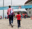 El Atleti celebra el Día del Niño en el Metropolitano