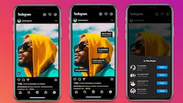 Instagram mejora la atribución de crédito a los usuarios etiquetados en una imagen