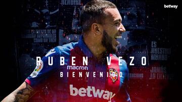 Rub&eacute;n Vezo oficializado como nuevo jugador del Levante.