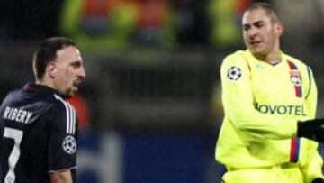 <b>BARCELONA </b>Benzama y Ribery.