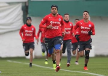 La Roja retomó las prácticas en Juan Pinto Durán.