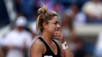 NEW YORK, NEW YORK - AUGUST 25: Renata Zarazua of Mexico reacts against Madison Keys of the United States in their Women's Singles First Round match on Day Two of the 2025 US Open at USTA Billie Jean King National Tennis Center on August 25, 2025 in the Flushing neighborhood of the Queens borough of New York City. Maddie Meyer/Getty Images/AFP (Photo by Maddie Meyer / GETTY IMAGES NORTH AMERICA / Getty Images via AFP)