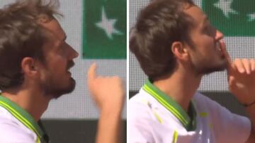 Es inexplicable: los desprecios de Medvedev al público de Roland Garros