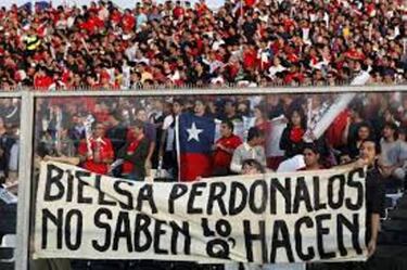 Bielsa se despidió de Chile frente a Uruguay hace seis años