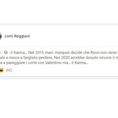 "¿Marc Márquez? El karma por lo que le hizo a Rossi en 2015"