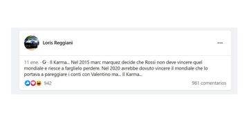"¿Marc Márquez? El karma por lo que le hizo a Rossi en 2015"