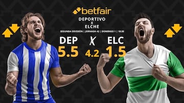 Deportivo de La Coruña vs. Elche CF: horario, dónde ver, pronósticos y clasificación