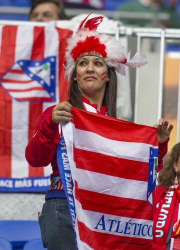 Aficionados del Atlético de Madrid.